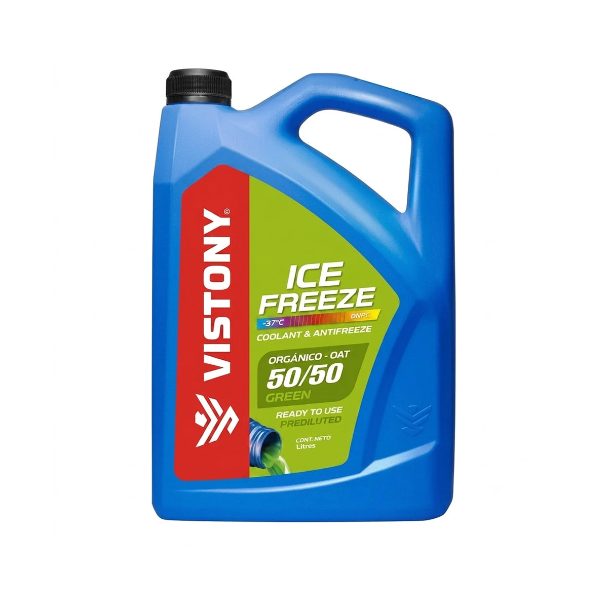 Refrigerante y Anticongelante Vistony Verde 50/50 – 4 Litros